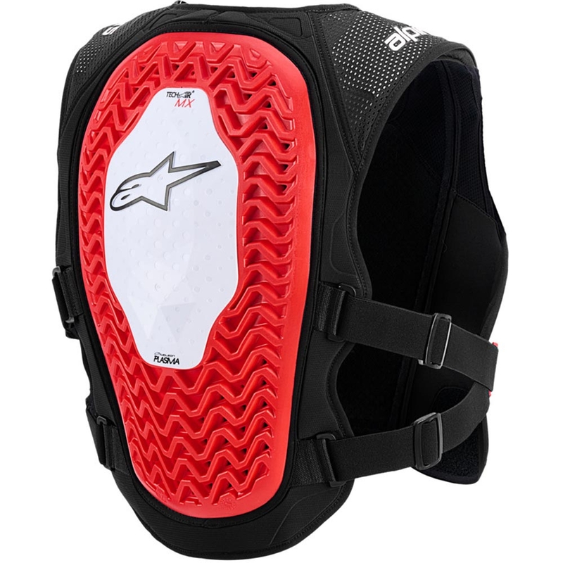 Alpinestars TECH-AIR®MX Plasma-Airbagweste, weiß-schwarz-rot