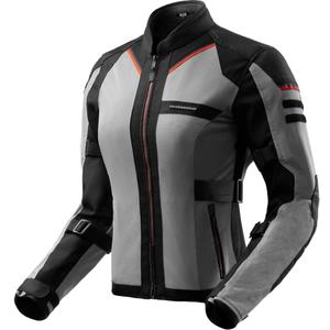 Damen-Motorradjacke Rebelhorn Scandal 3 schwarz-grau-rot