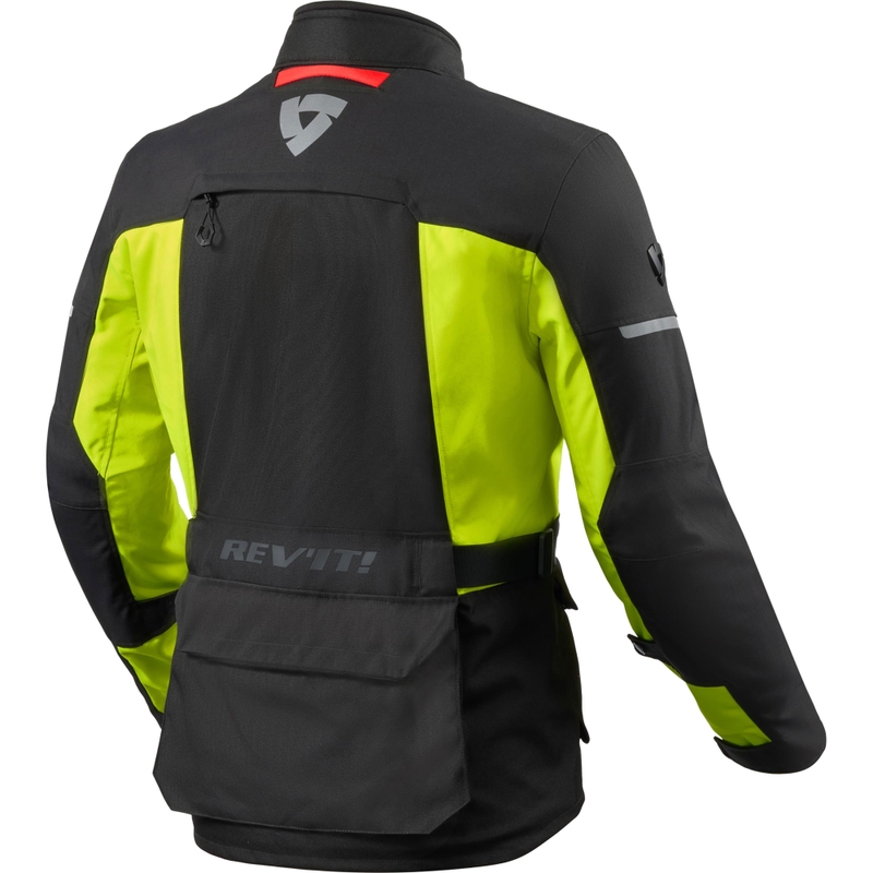 Revit Outback 5 H2O Motorradjacke schwarz-fluoreszierend gelb