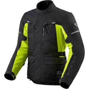 Revit Outback 5 H2O Motorradjacke schwarz-fluoreszierend gelb