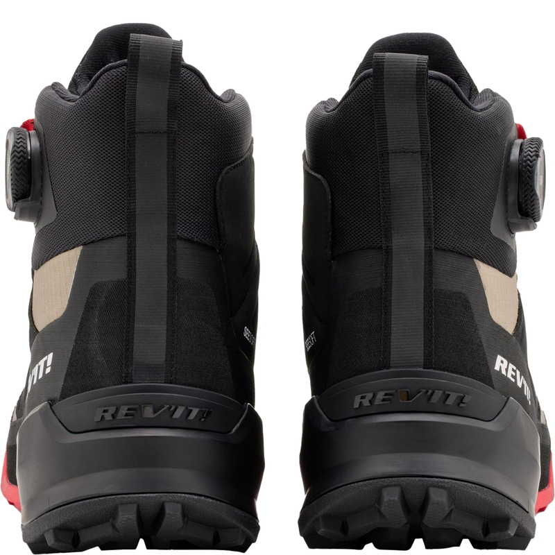 Revit Hinterschnitt H2O Motorradstiefel schwarzer Sand