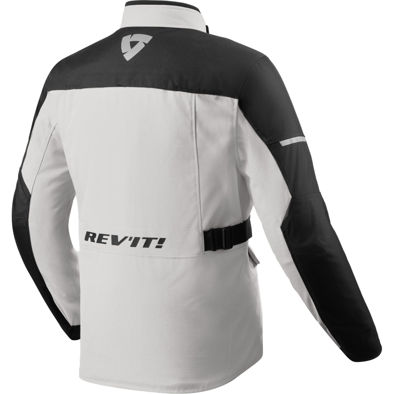 Revit Convergent H2O Motorradjacke Silber-Schwarz