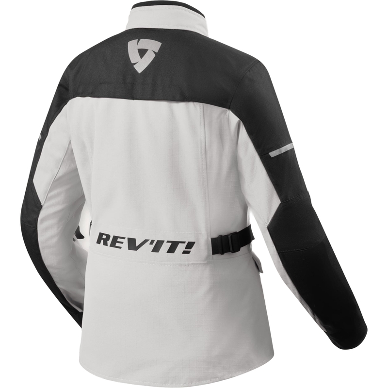 Revit Convergent H2O Damen-Motorradjacke silber-schwarz