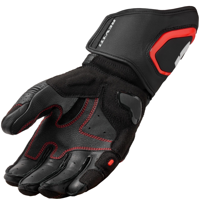 Revit Argon 3 Motorradhandschuhe schwarz-fluoreszierend rot