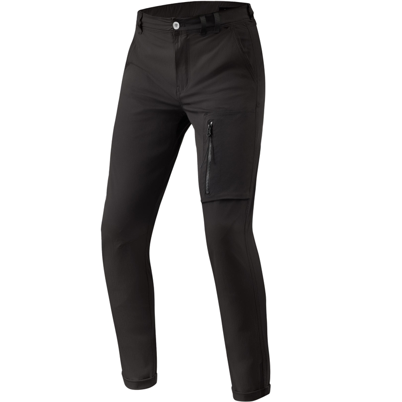 Revit Chino Terry Skinny Motorradhose Schwarz