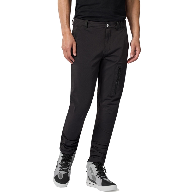 Revit Chino Terry Skinny Short Motorradhose Schwarz