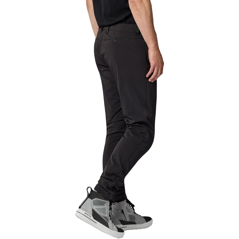 Revit Chino Terry Skinny Short Motorradhose Schwarz