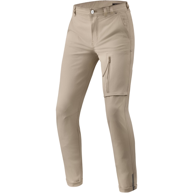 Revit Chino Terry Skinny Short Motorradhose Sand