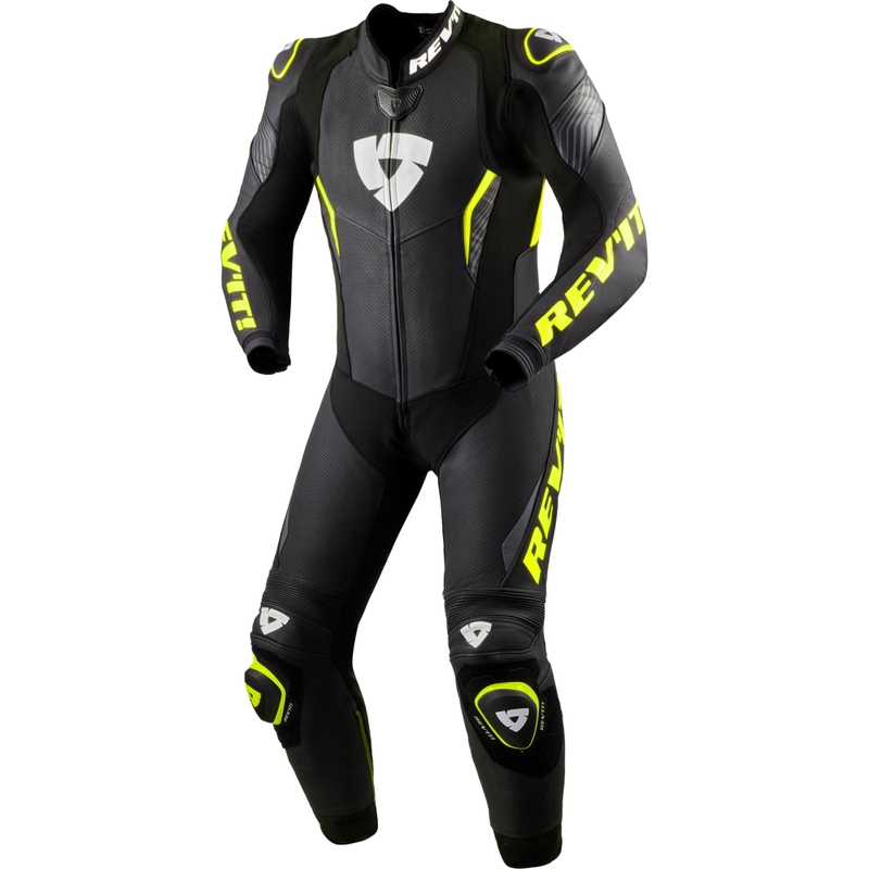 Revit Argon 3 Motorradkombi schwarz-fluoreszierend gelb