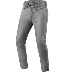 Revit Jamison Slim Extra Cropped Motorcycle Jeans Grau