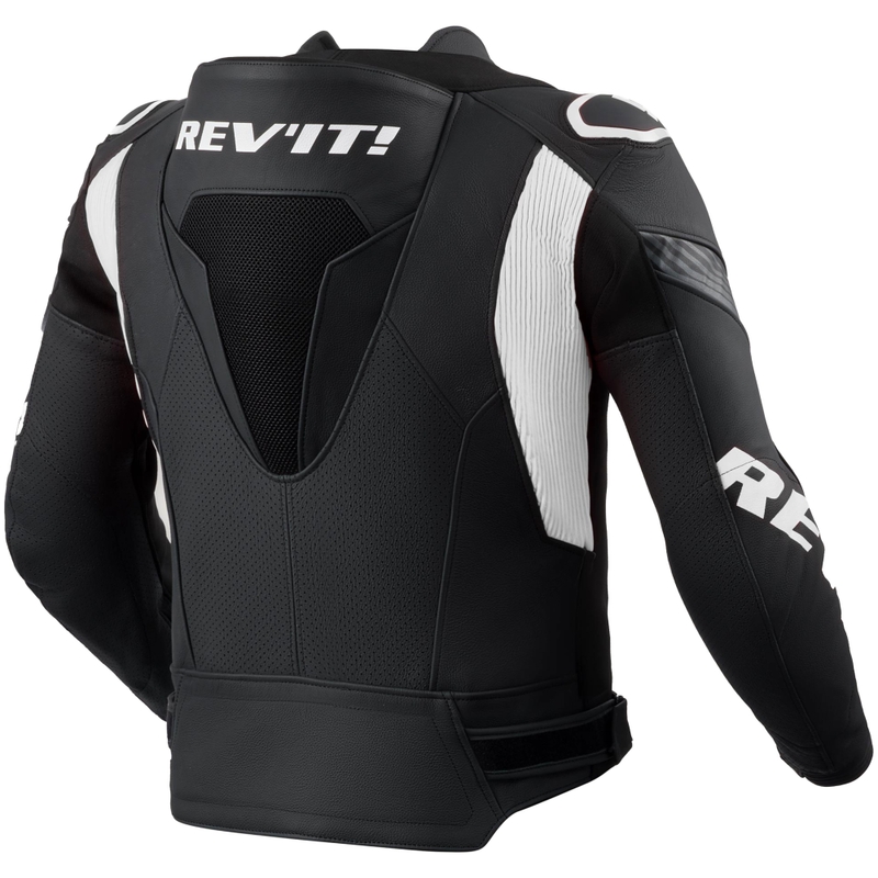 Revit Argon 3 PRO Leder-Motorradjacke schwarz-weiß