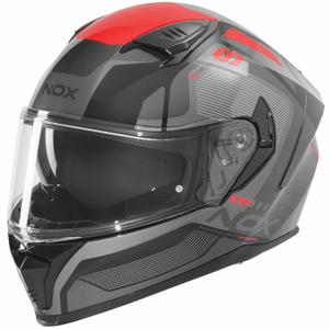 Integralhelm NOX N402 Mentor schwarz-rot