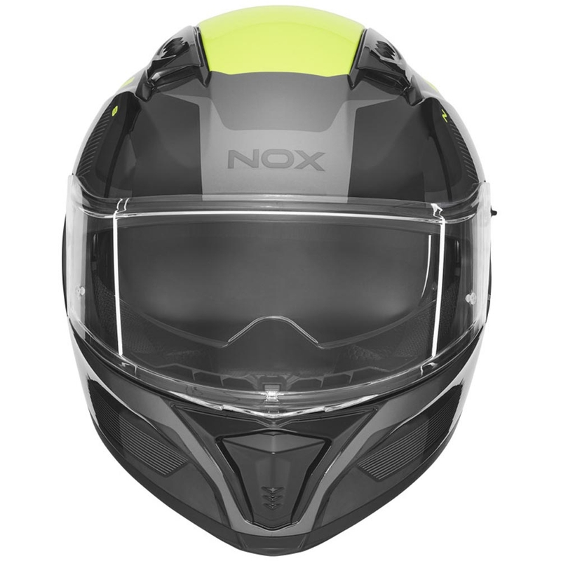Integralhelm NOX N402 Mentor schwarz-fluoreszierend gelb