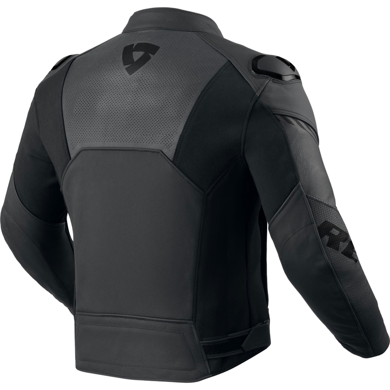 Revit Argon 3 Leder-Motorradjacke schwarz-anthrazit