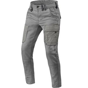 Revit Cargo Brant Slim Extra Cropped Motorcycle Jeans Grau