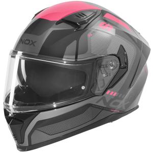 Integralhelm NOX N402 Mentor schwarz-pink