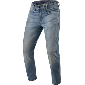 Revit Detroit 3 Tapered Mid Blue Vintage Motorcycle Cropped Jeans