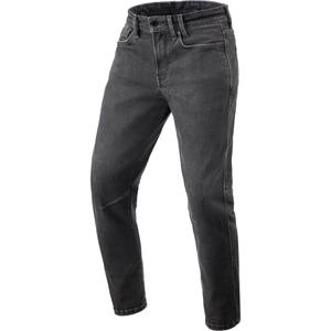 Revit Detroit 3 Tapered Classic Motorcycle Jeans Dunkelschwarz