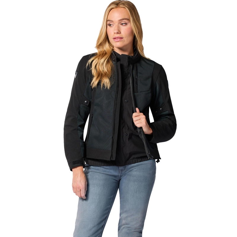Revit Highcrest Damen-Motorradjacke Schwarz