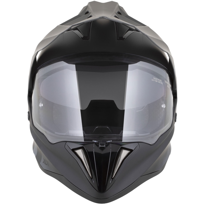 Enduro-Motorradhelm ZED XD1, matt schwarz-dunkelgrau