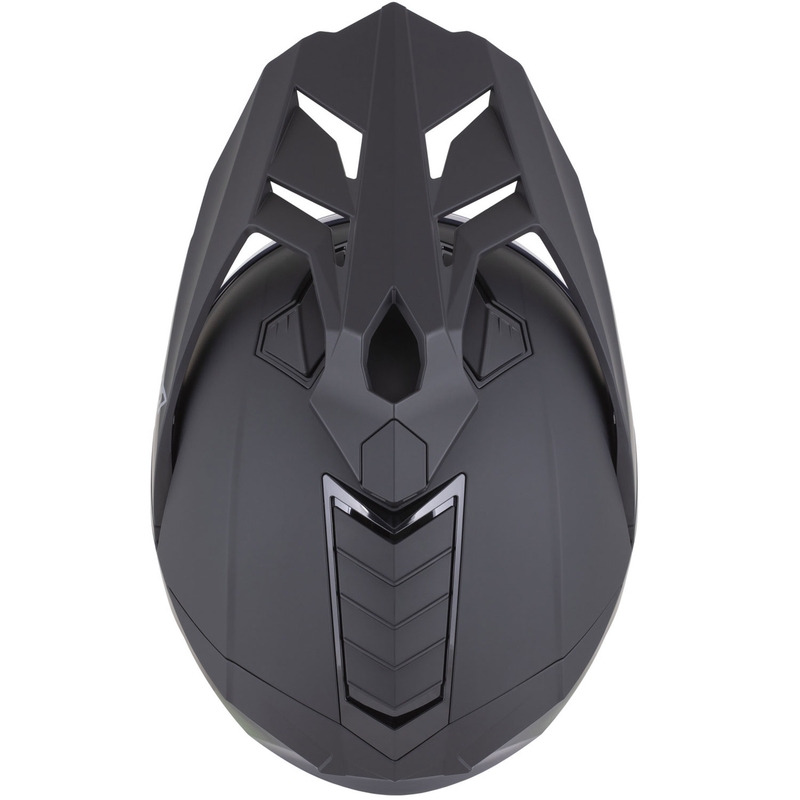 Enduro-Motorradhelm ZED XD1, matt schwarz-dunkelgrau