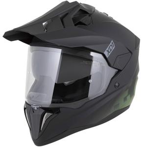 Enduro-Motorradhelm ZED XD1, matt schwarz-dunkelgrün