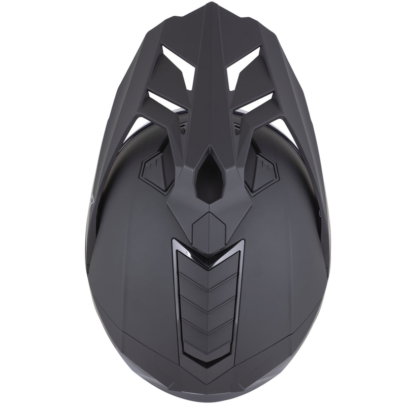 Enduro-Motorradhelm ZED XD1, matt schwarz-dunkelgrün