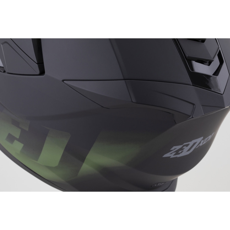 Enduro-Motorradhelm ZED XD1, matt schwarz-dunkelgrün