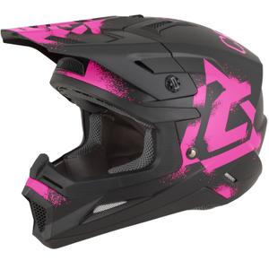 Cassida Cross Cup 2 Crew Motocross-Helm, matt schwarz-fluoreszierend pink