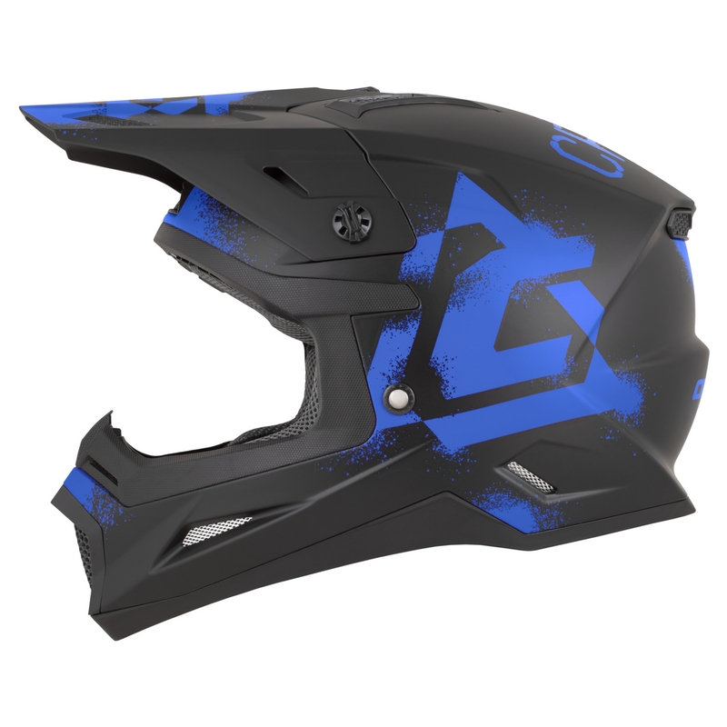 Cassida Cross Cup 2 Crew Motorrad-Motocrosshelm, matt schwarz-blau