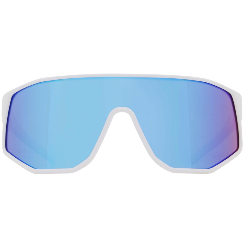 Red Bull Spect Dash Sonnenbrille, weiß mit blauen Gläsern