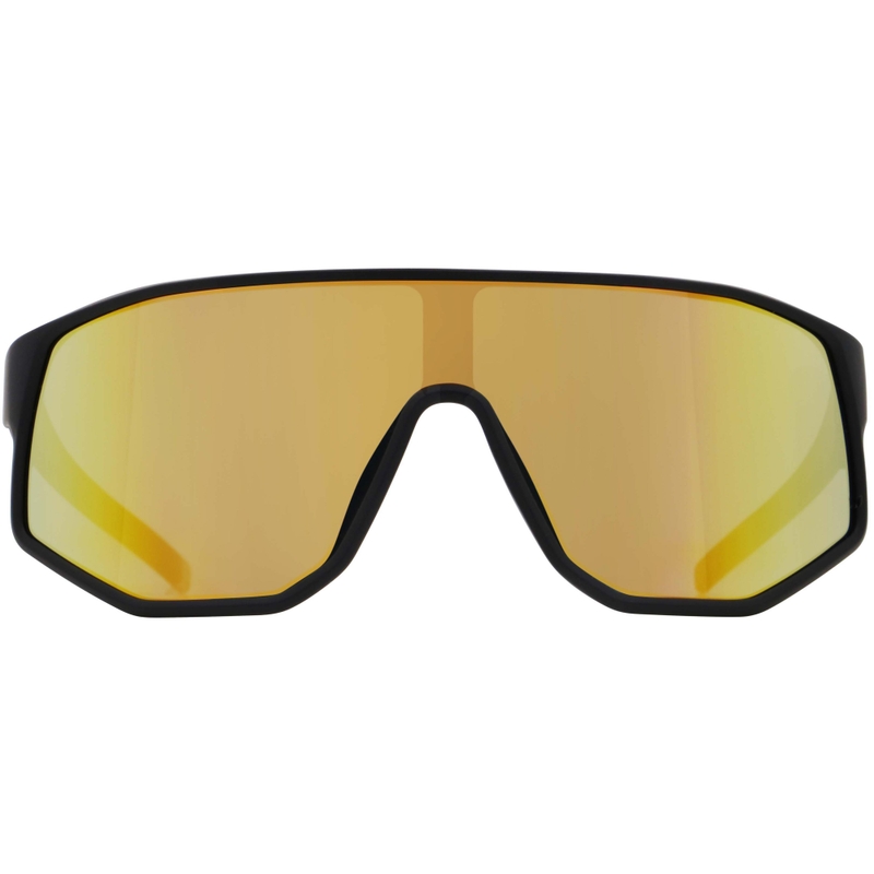 Red Bull Spect Dash Sonnenbrille, schwarz mit blau-gelben Gläsern