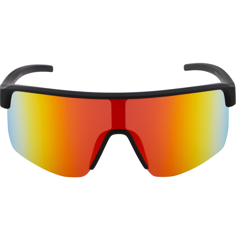 Red Bull Spect Dakota Sonnenbrille, schwarz mit orangefarbenen Gläsern