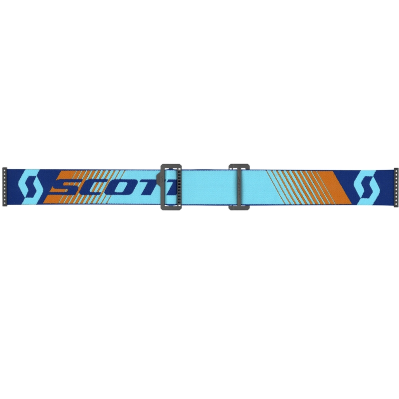SCOTT Fury WFS Motocross-Brille, blau-orange mit klarem Plexiglas