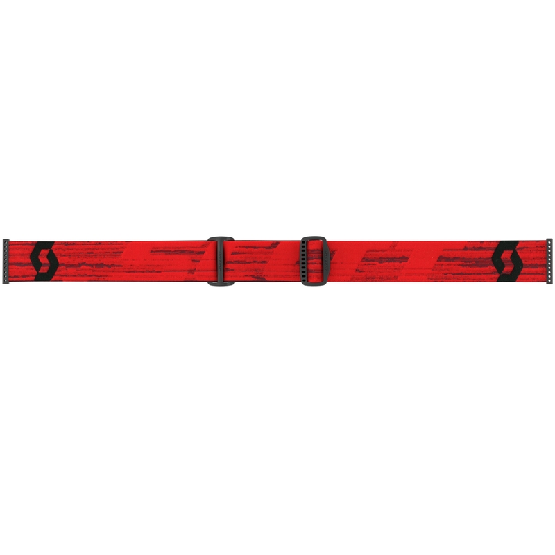 SCOTT Fury WFS Motocross-Brille, dunkelrot mit klarem Plexiglas