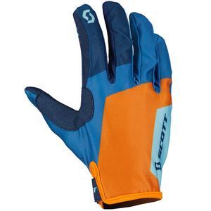 SCOTT 350 RACE EVO Motocross-Handschuhe blau-orange