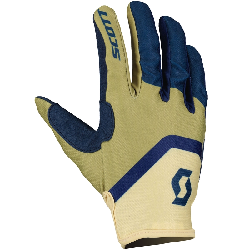 Motocross-Handschuhe SCOTT 350 TRACK EVO beige-blau