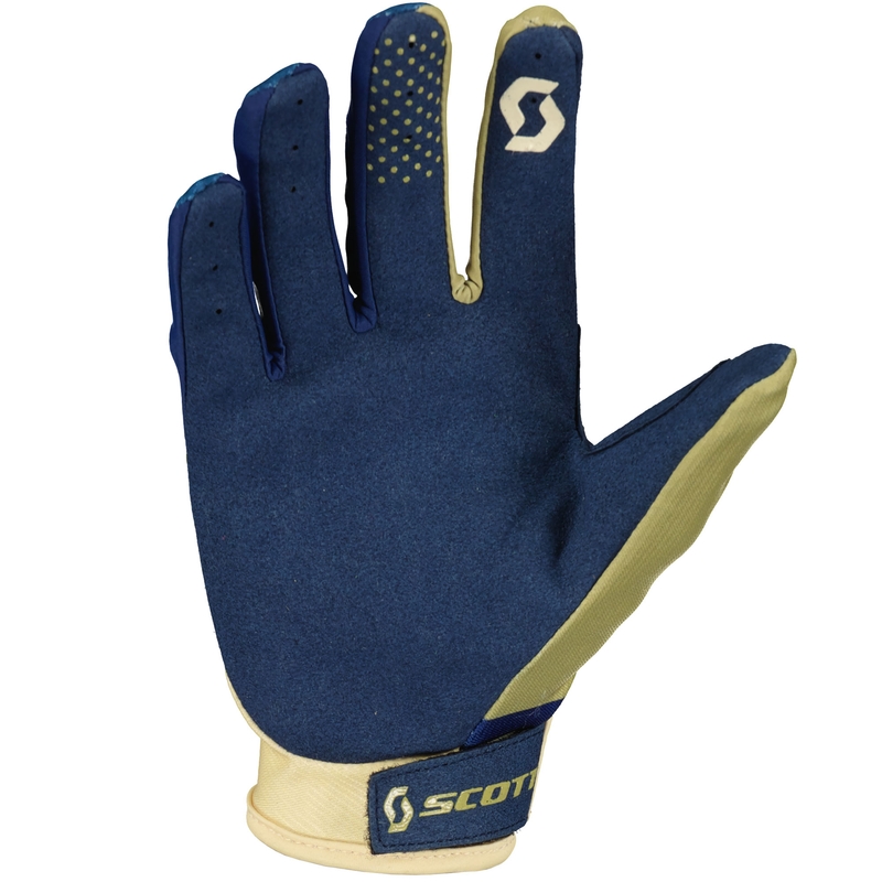 Motocross-Handschuhe SCOTT 350 TRACK EVO beige-blau