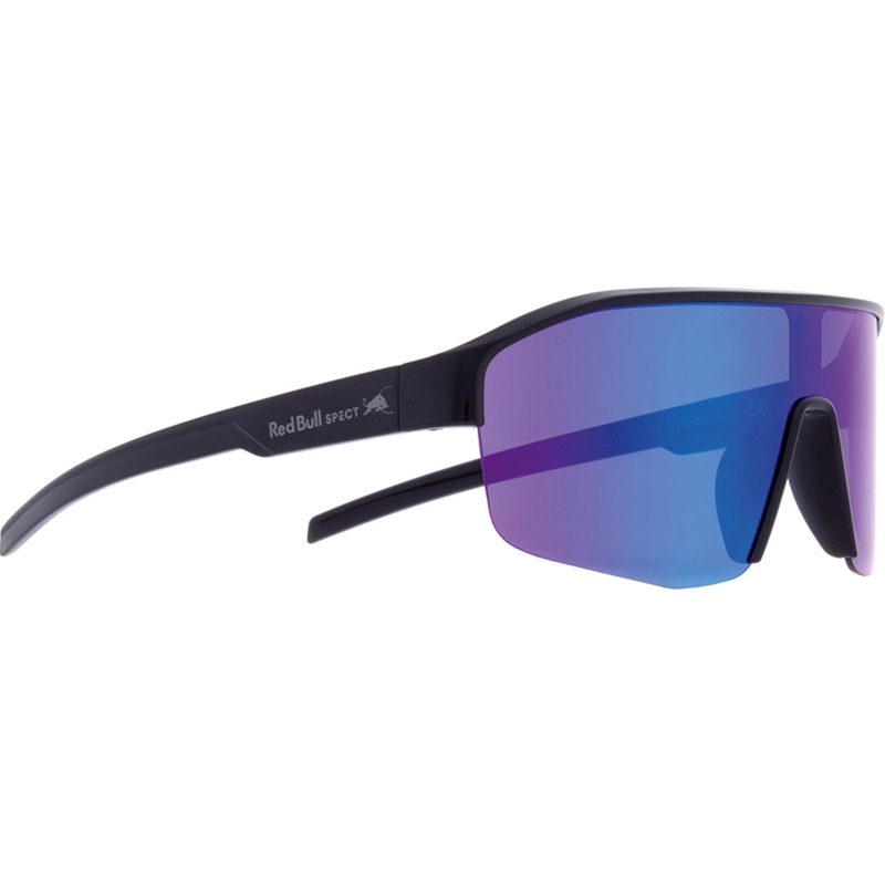 Red Bull Spect Dundee Sonnenbrille, schwarz mit lila-blauen Gläsern