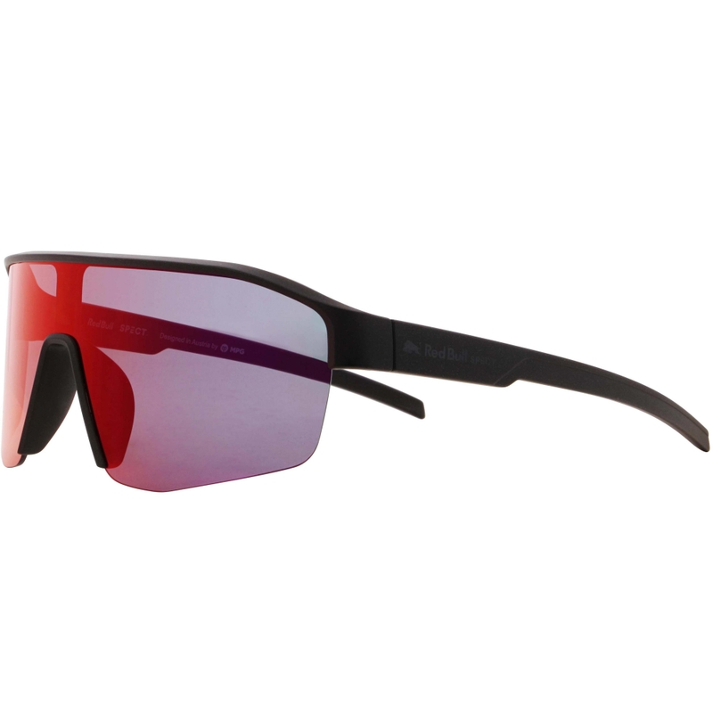 Red Bull Spect Dundee Sonnenbrille, schwarz mit blau-violetten Gläsern