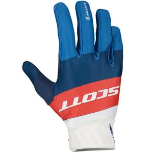 Motocross-Handschuhe SCOTT 450 ANGLED blau-rot