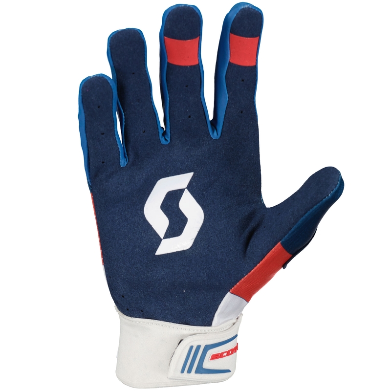 Motocross-Handschuhe SCOTT 450 ANGLED blau-rot
