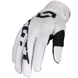 SCOTT 450 Fury Motocross-Handschuhe schwarz-weiß