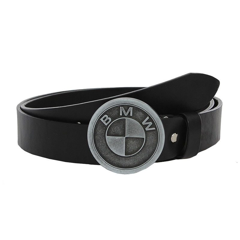 Leder-Motogürtel mit BMW-Schnalle