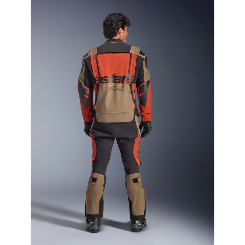 Alpinestars Halo PRO Drystar XF Motorradjacke, hellbraun-dunkelorange-schwarz