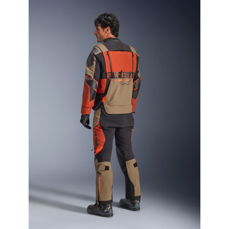 Alpinestars Halo PRO Drystar XF Motorradjacke, hellbraun-dunkelorange-schwarz