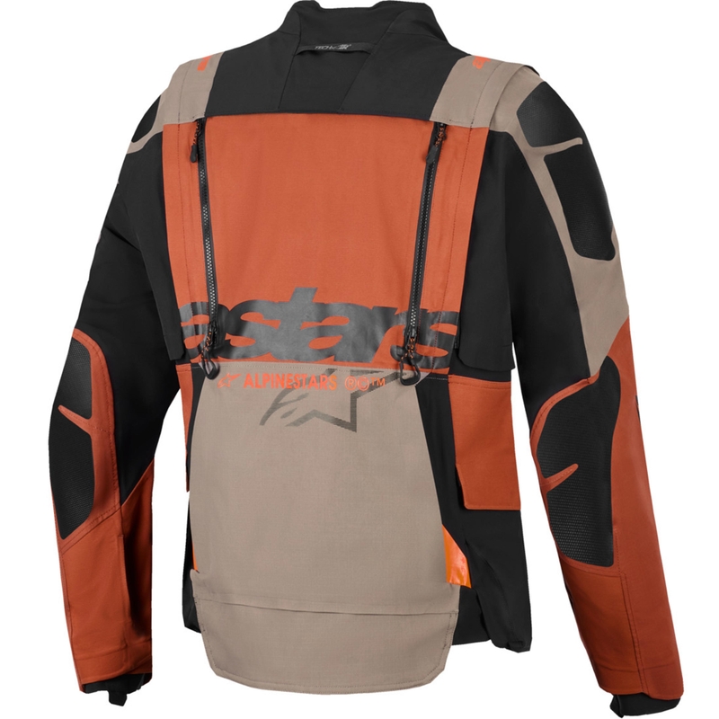 Alpinestars Halo PRO Drystar XF Motorradjacke, hellbraun-dunkelorange-schwarz