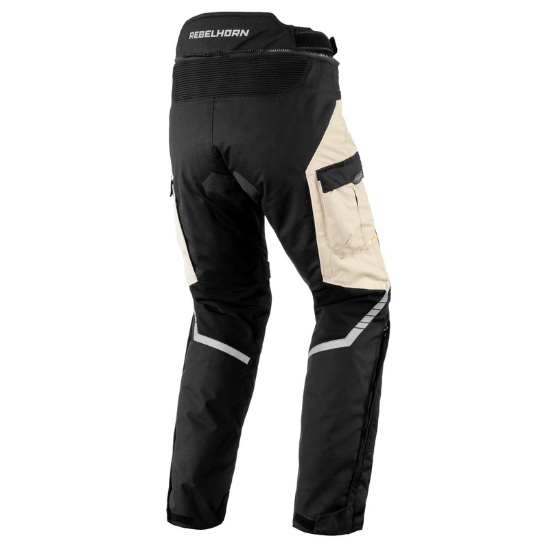 Rebelhorn Patrol Motorradhosen Schwarz, Sand Grau
