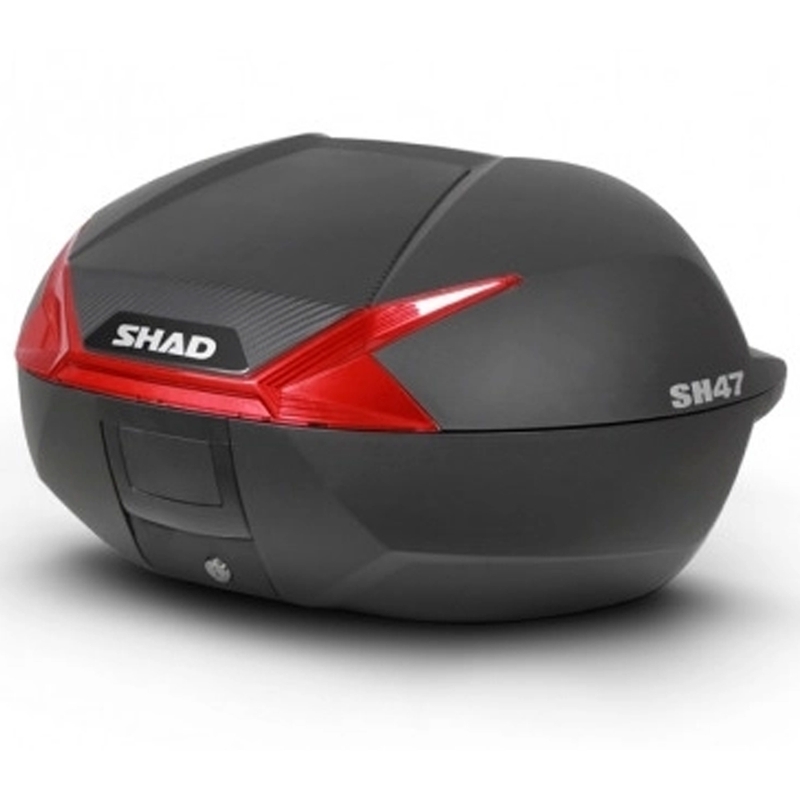 Top case SHAD SH47 schwarz/rot