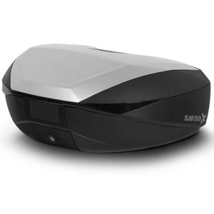 Top case SHAD SH59X D0B59200 schwarz mit Aluminiumdeckel (expandable concept) with PREMIUM SMART lock